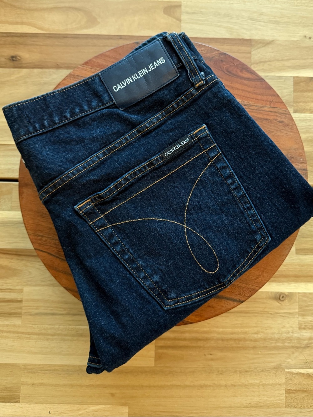 Calvin Klein Dark Straight Leg Denim Jeans - Men’s Size 34x34